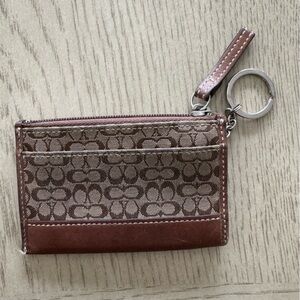 Coach Signature Coin/Card Wallet.